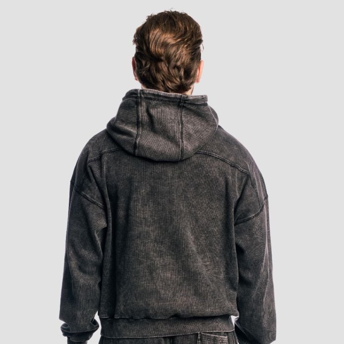 Aura Hoodie Washed Black - GymBeam M