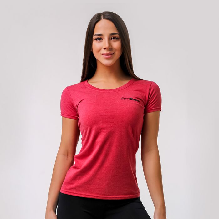 Women’s T-shirt Basic Vintage Red - GymBeam