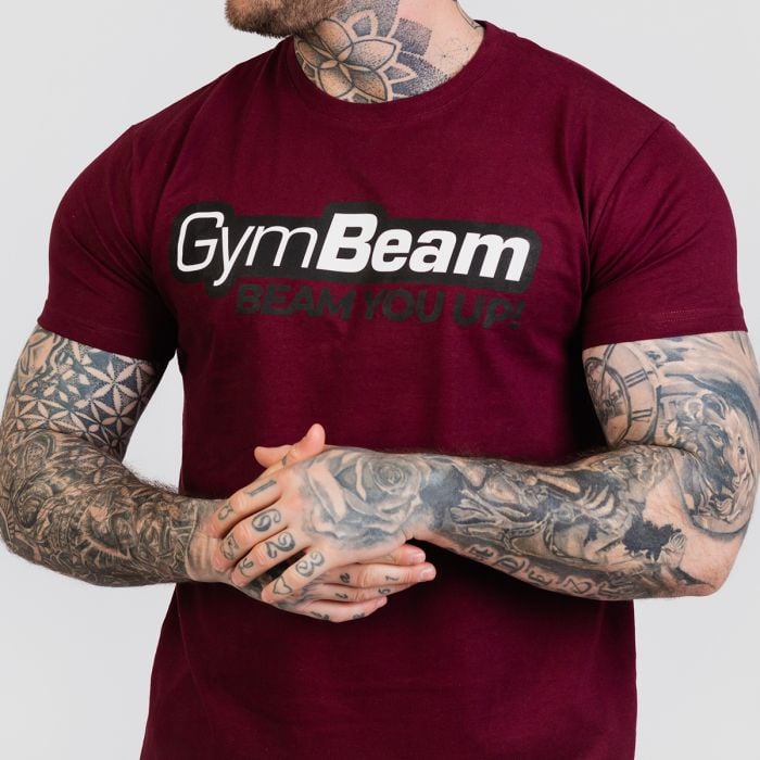 Muška majica Beam Burgundy - GymBeam M