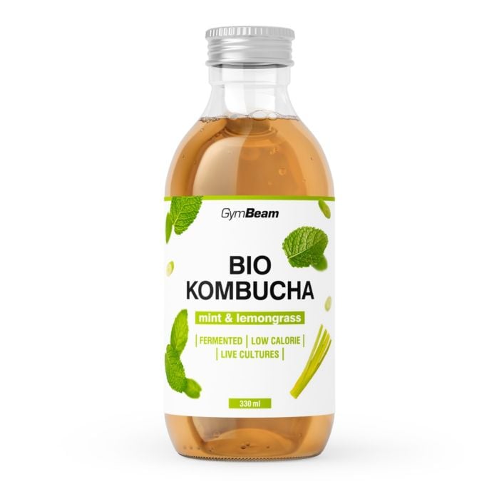 BIO Kombucha - GymBeam 330 ml - mint & lemongrass