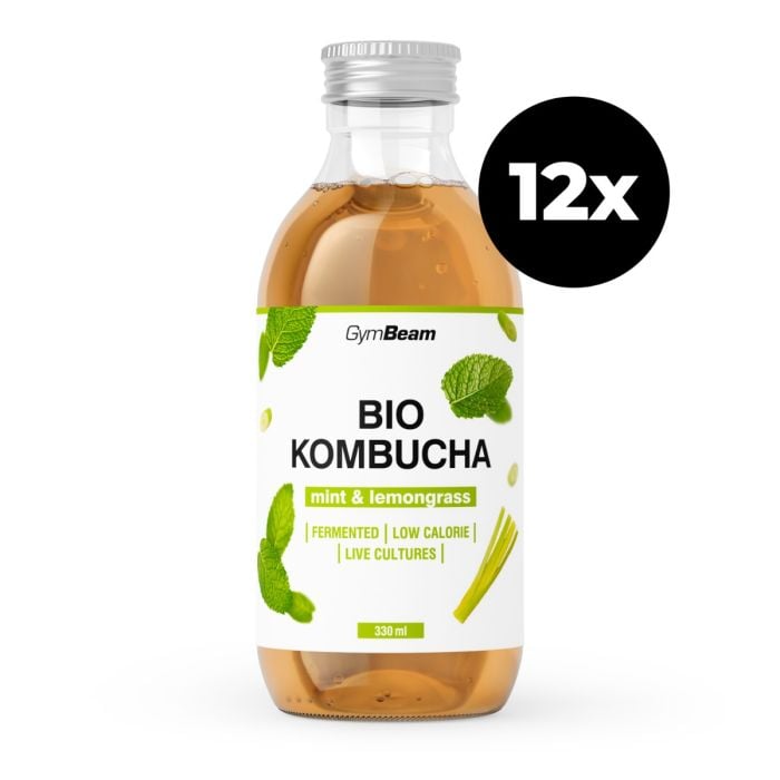 BIO Kombucha - GymBeam 330 ml - mint & lemongrass