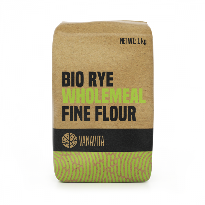 BIO Fine Wholemeal Rye Flour - Vanavita