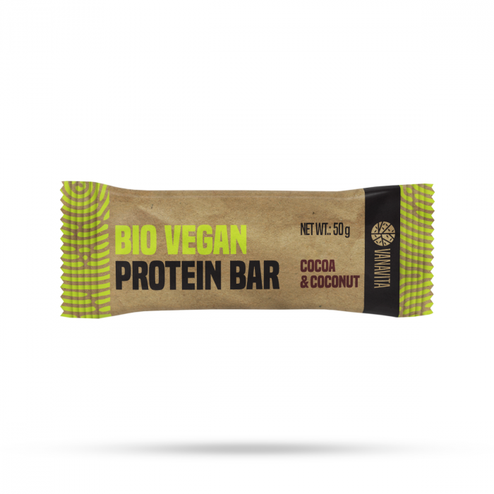 BIO Vegan Protein Bar - VanaVita 50 g - cocoa and coconut