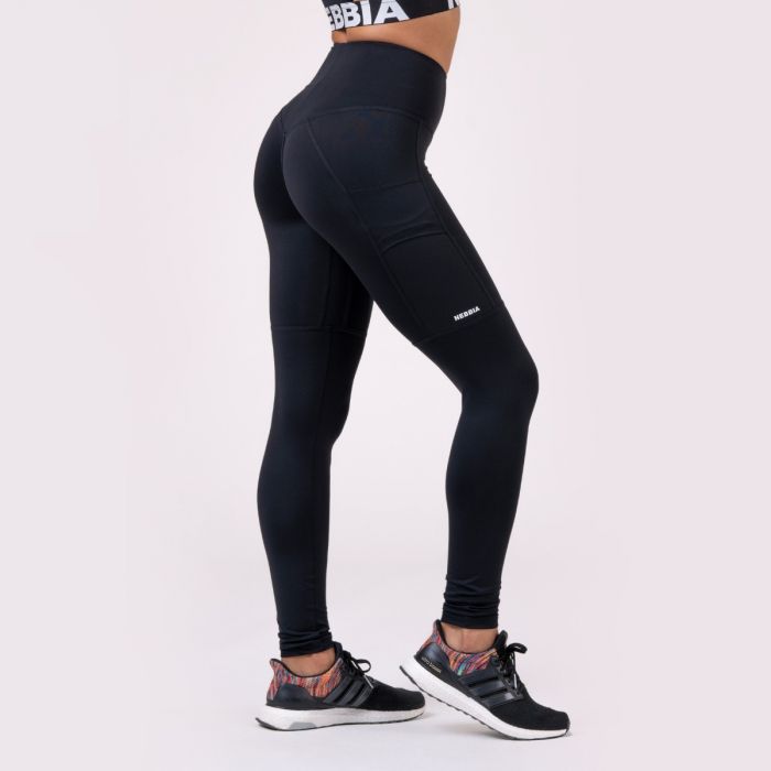 Women's leggings High Waist Fit&Smart Black - NEBBIA