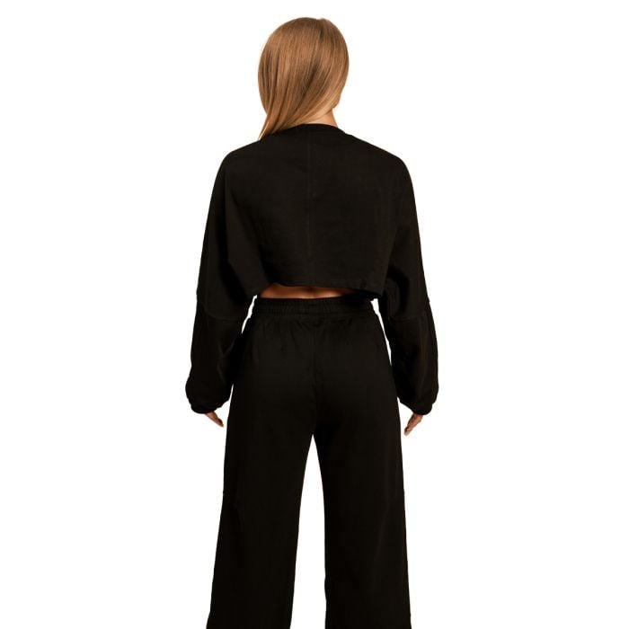 Women‘s Bliss Cropped Sweatshirt Black - BeastPink L