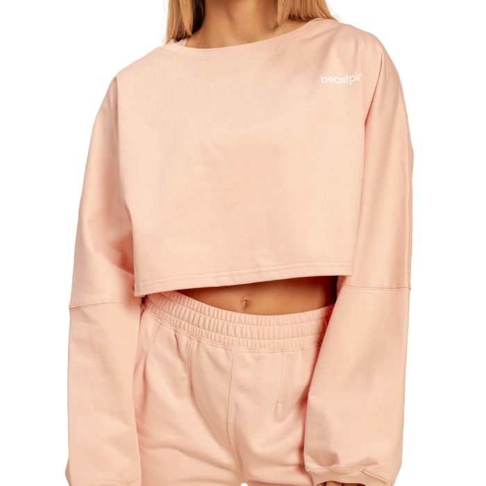 Women‘s Bliss Cropped Sweatshirt Pink - BeastPink XL