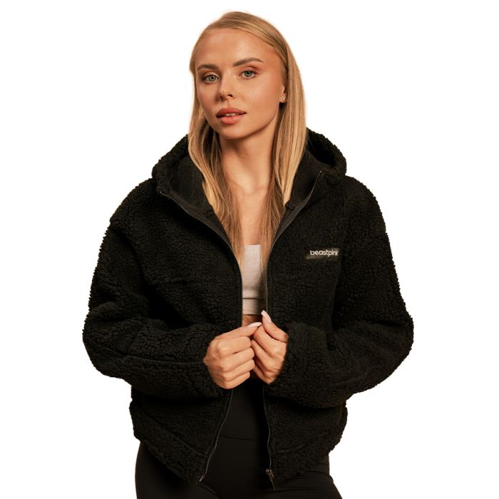 Women‘s Bliss Hoodie Jacket Black - BeastPink M