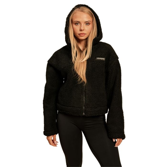 Women‘s Bliss Hoodie Jacket Black - BeastPink M