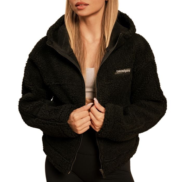 Women‘s Bliss Hoodie Jacket Black - BeastPink M