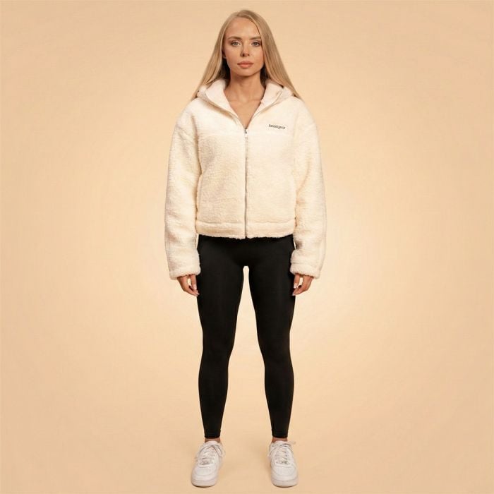 Women‘s Bliss Hoodie Jacket Ivory - BeastPink L