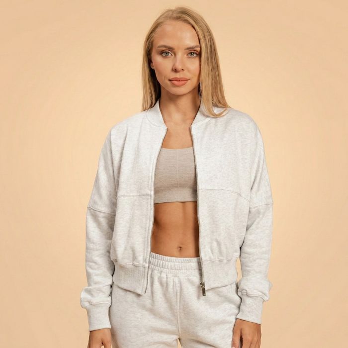 Women‘s Bliss Zip-Up Sweatshirt Grey - BeastPink XL