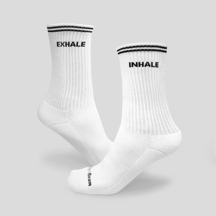 Breathe Socks White - GymBeam M