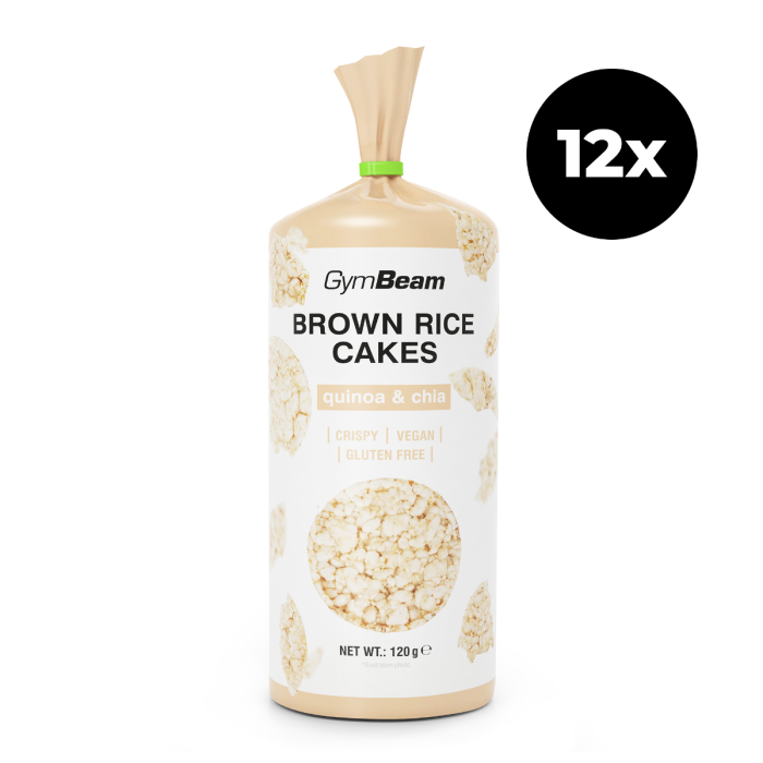 Brown Rice Cakes - GymBeam 120 g - 7 seeds