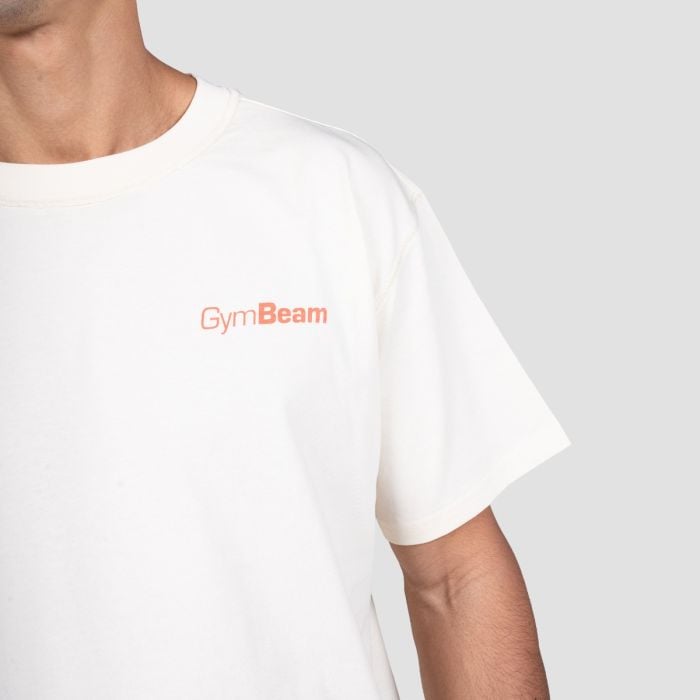 Budapest T-shirt Cream - GymBeam XXL