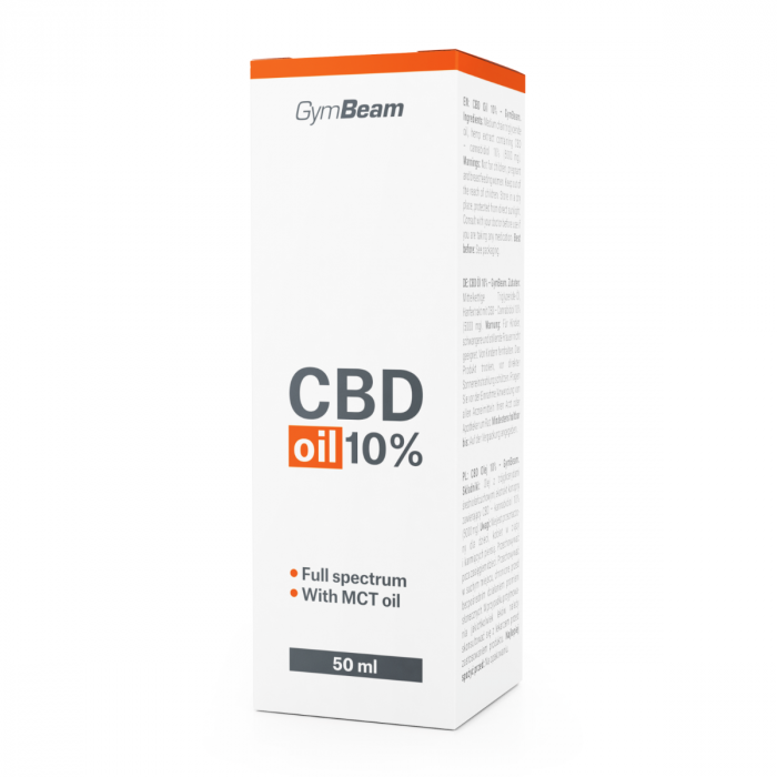 10% CBD oil 50 ml - GymBeam 50 ml