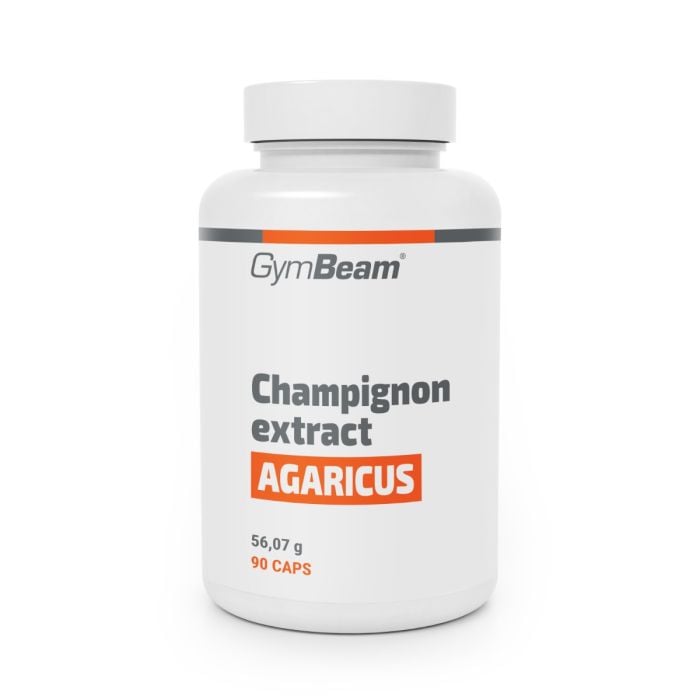 Champignon Extract (Agaricus) with 20 % Polysaccharides and 10 % Beta-glucans - GymBeam 90 caps