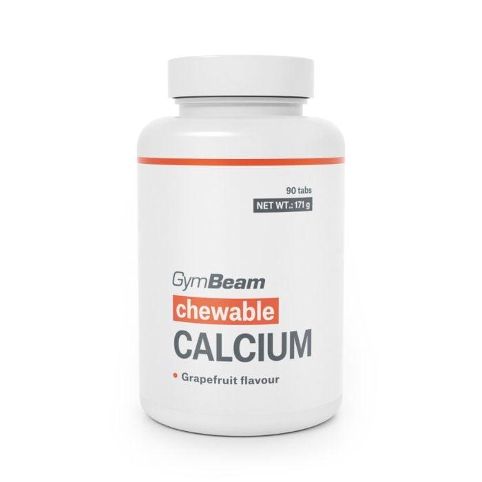 Chewable Calcium Tablets - GymBeam 90 tab - grapefruit