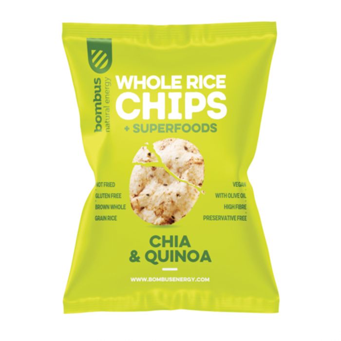 Chia and Quinoa Rice Chips - Bombus