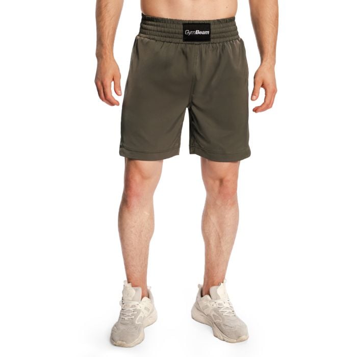 Combat Boxing Shorts Olive Grey - GymBeam XXL