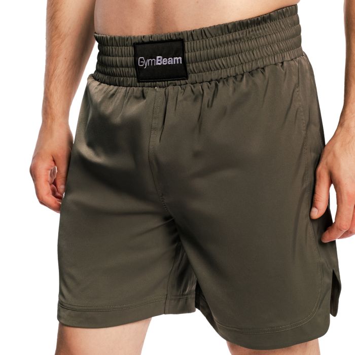Combat Boxing Shorts Olive Grey - GymBeam XXL