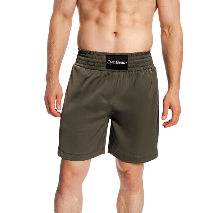 Combat Boxing Shorts Olive Grey - GymBeam XXL