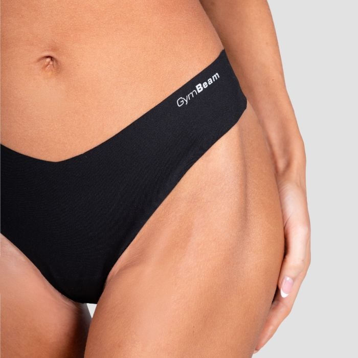 Comfy Seamless Bottoms 3Pack Black - GymBeam XXL
