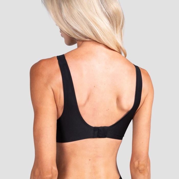 Comfy Seamless Bra Black - GymBeam XXL