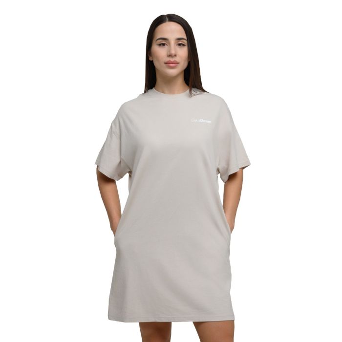 Women‘s Agile T-Shirt Dress Desert - GymBeam XL