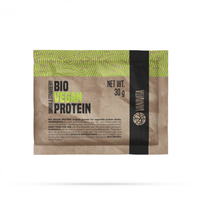 Bio Vegan Protein Sample - VanaVita 30 g - banana strawberry