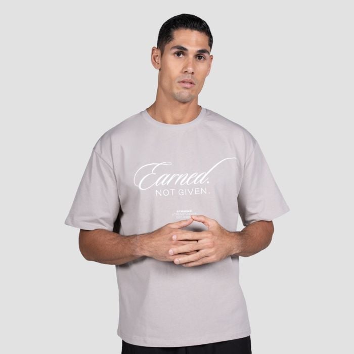 Earned T-shirt Gray - GymBeam XXL