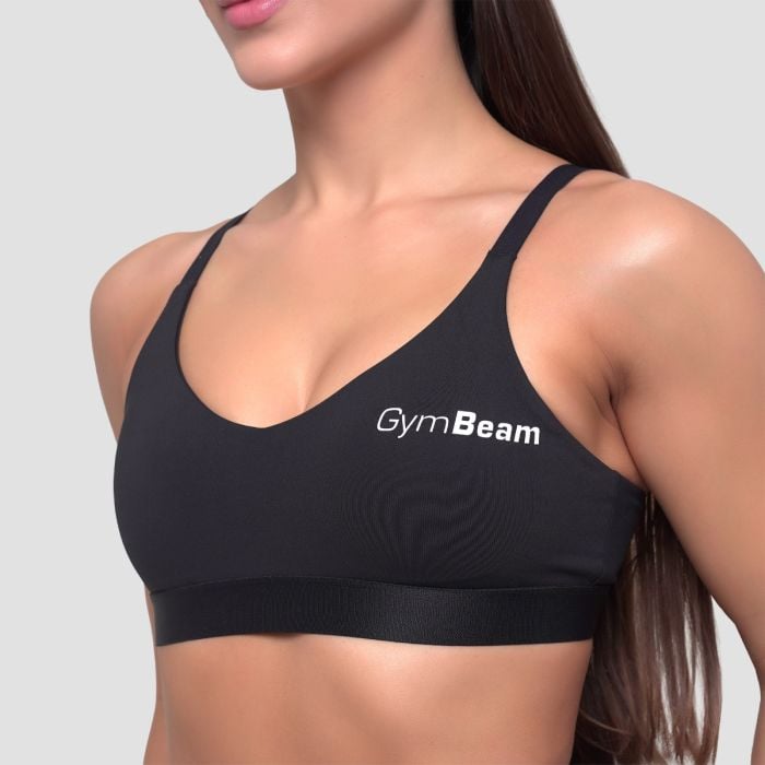 Essence String Sports Bra Black - GymBeam M