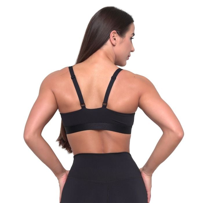 Essence String Sports Bra Black - GymBeam M