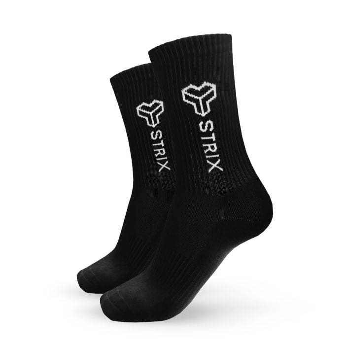 Essential Crew Socks 2Pack Black - STRIX M