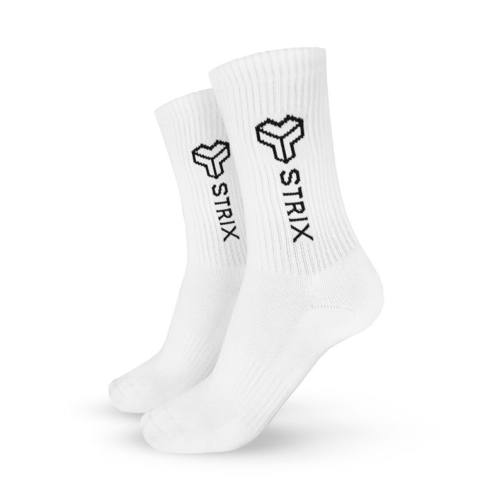 Essential Crew Socks 2Pack White - STRIX M