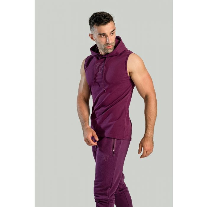 Essential Tank Top Hoodie Plum - STRIX XXXL