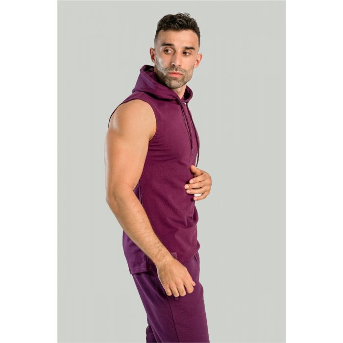 Essential Tank Top Hoodie Plum - STRIX XXXL