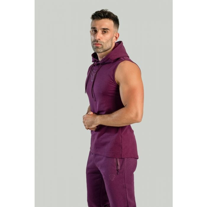 Essential Tank Top Hoodie Plum - STRIX XXXL