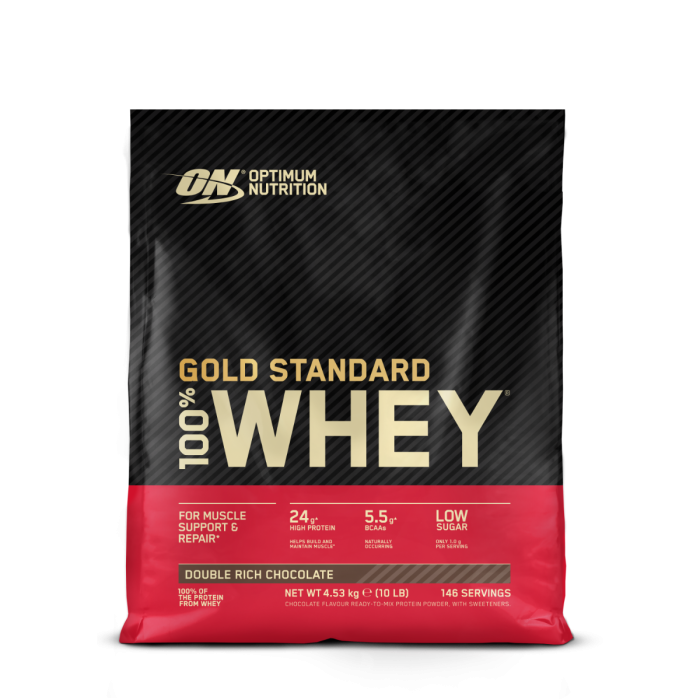 100% Whey Gold Standard - Optimum Nutrition 4540 g - double rich chocolate