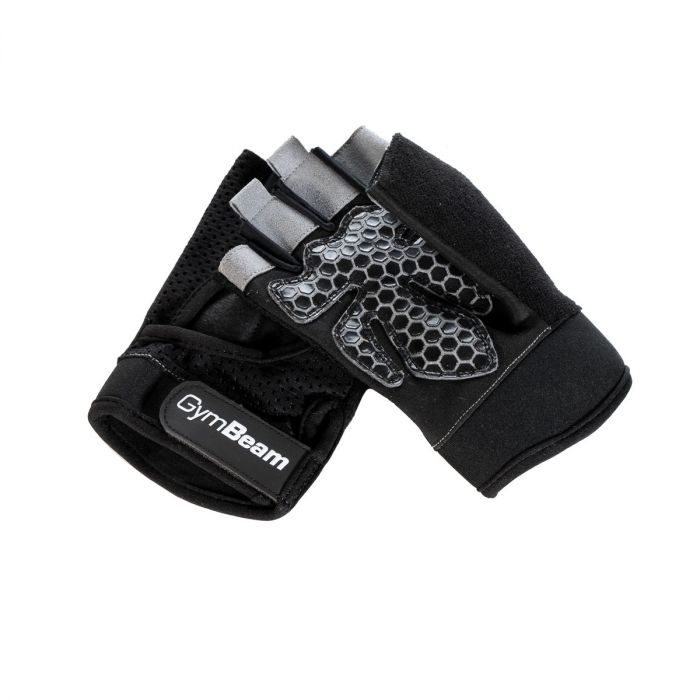 Fitness gloves Grip black - GymBeam