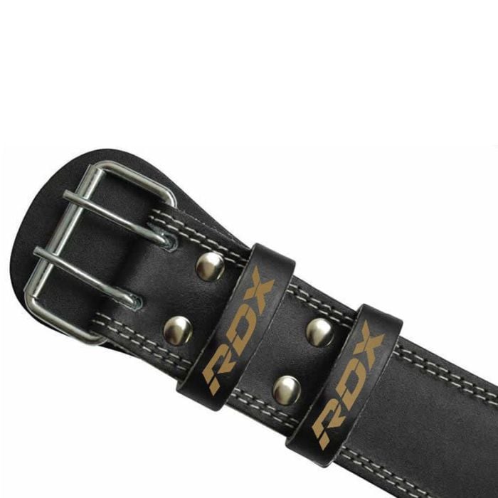 6“ Leather Fitness Belt Black/Gold - RDX Sports XXL