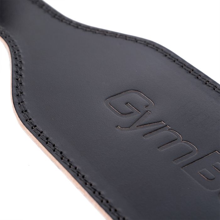 Full Leather Fitness Belt Black - GymBeam XXL