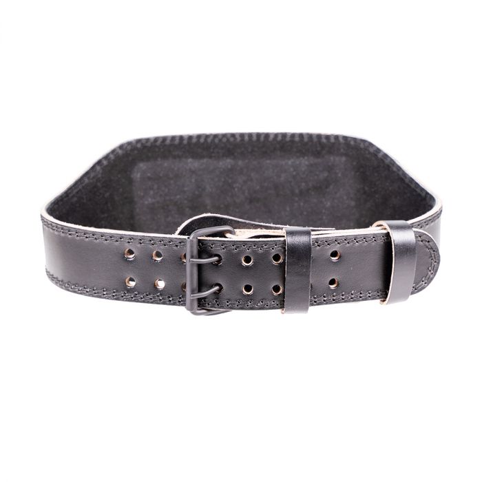 Full Leather Fitness Belt Black - GymBeam XXL