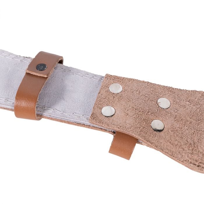 Full Leather Fitness Belt Brown - GymBeam M