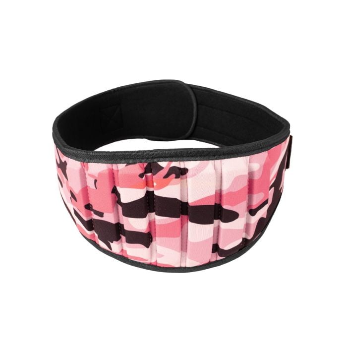 Women‘s Fitness Belt Pink Camo - GymBeam L
