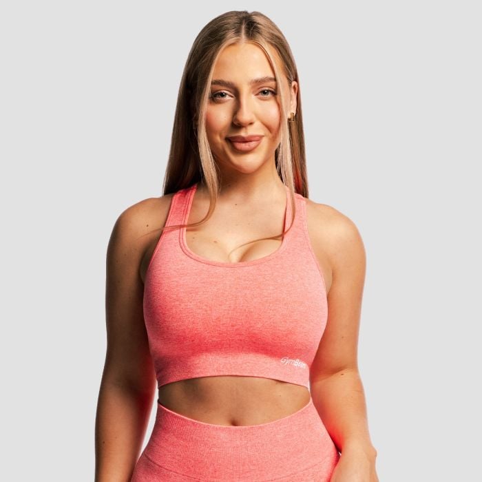 FLO Sports Bra Coral - GymBeam S