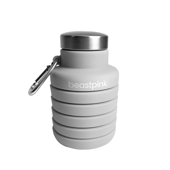 Collapsible Water Bottle Grey 500 ml - BeastPink single_variant