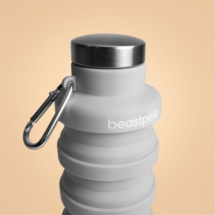 Collapsible Water Bottle Grey 500 ml - BeastPink single_variant