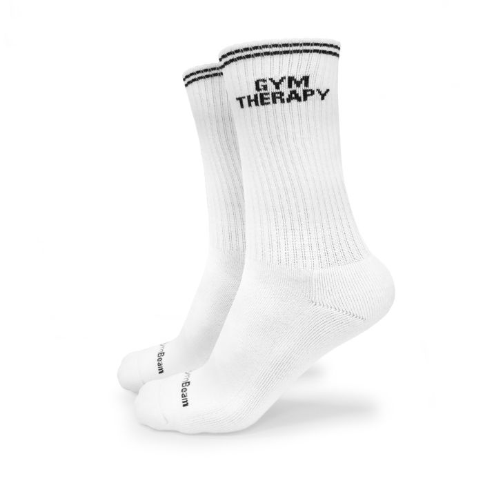 Gym Therapy Socks White - GymBeam L