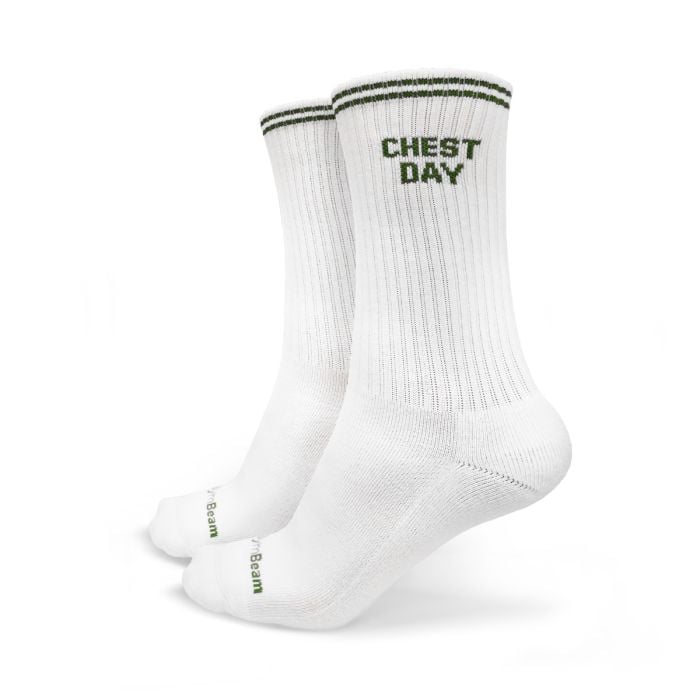 GymRat Socks 3Pack White - GymBeam M