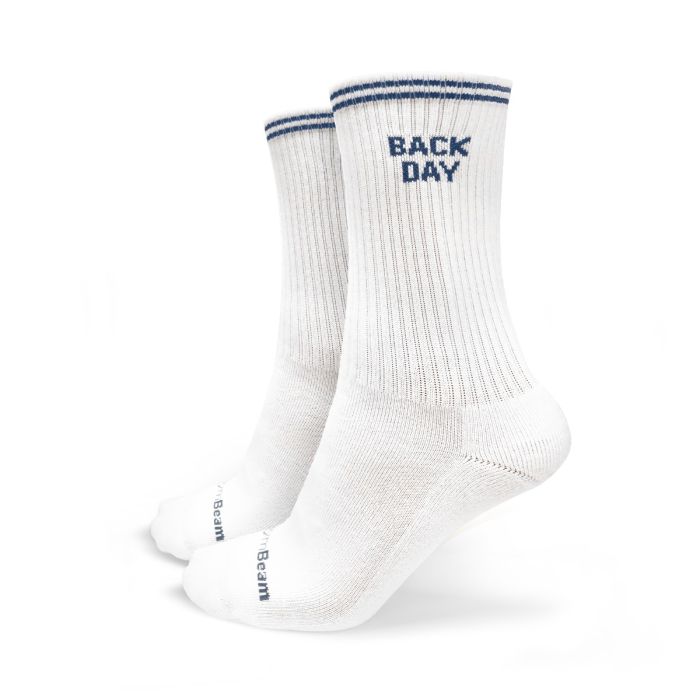 GymRat Socks 3Pack White - GymBeam M